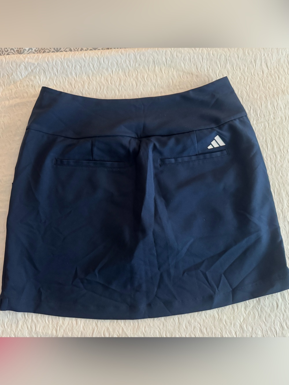 adidas Navy Athletic Skort with White Logo